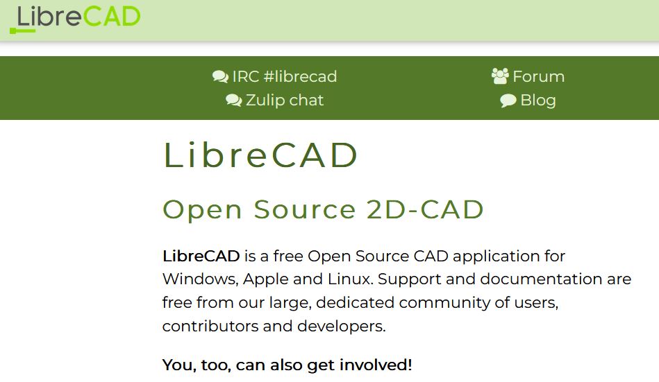 AutoCAD free alternative 2d CAD sofrware LibreCAD