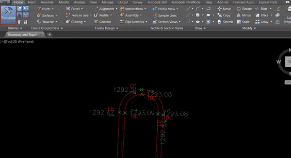 add constant number to cogo points civil3d