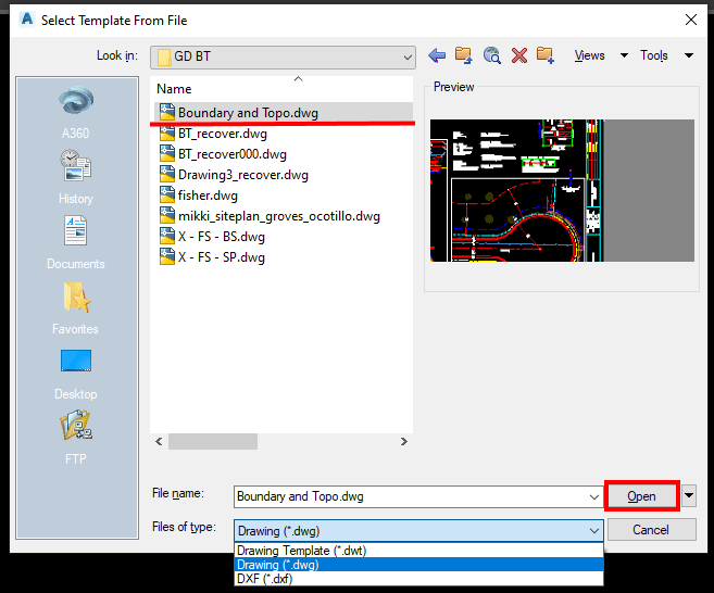 import layout in autocad