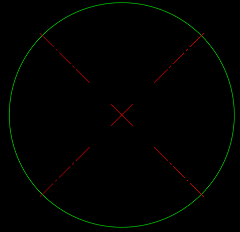 Autocad Center mark