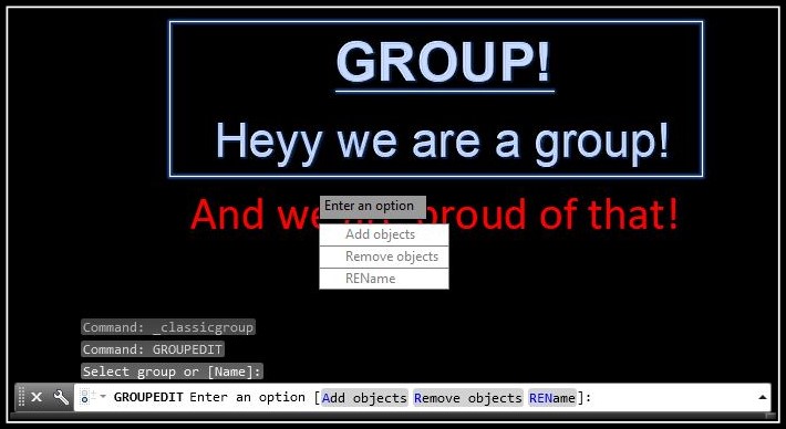 Learn how to add objects to an Existing group AutoCAD