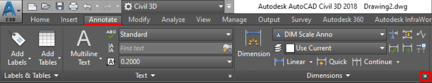 dimension style manager