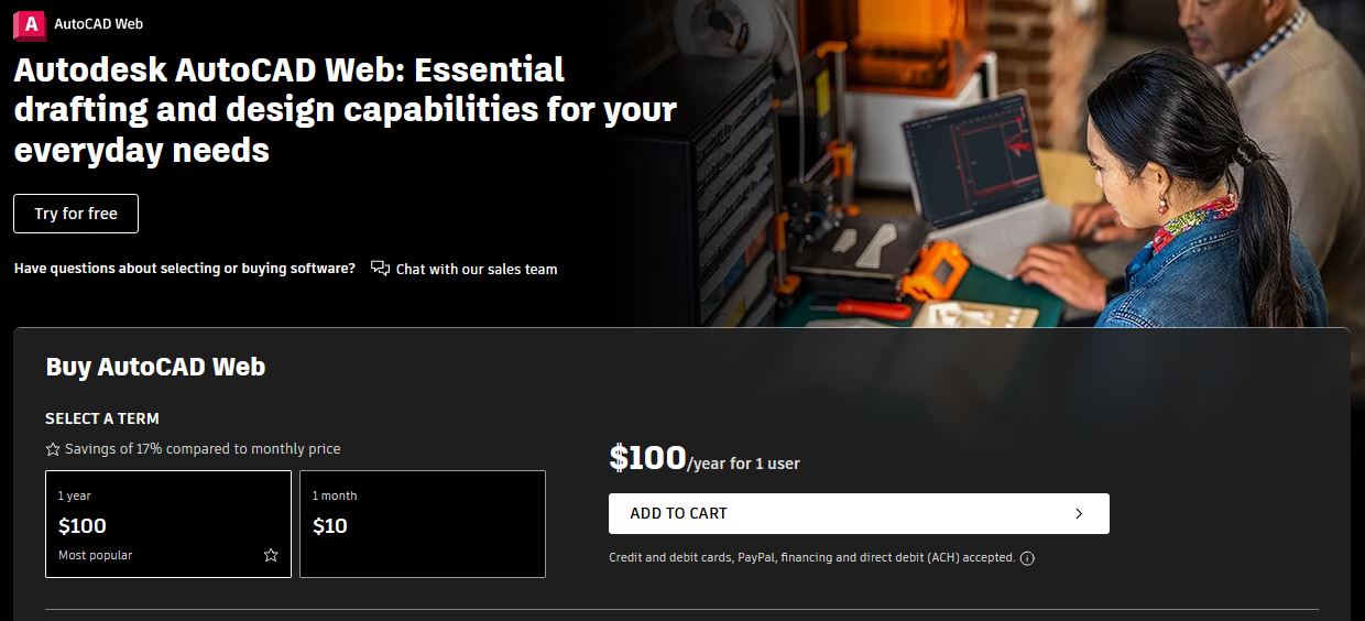 AutoCAD web subscriptions