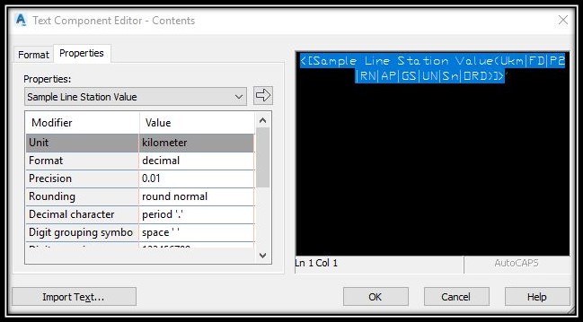 Hectometre to sample lines
