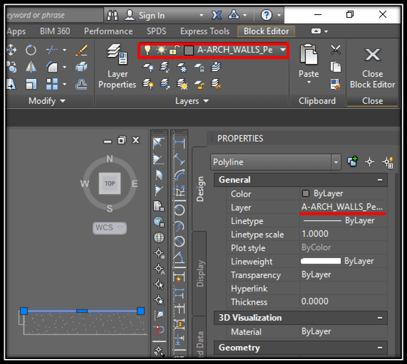 Block colors not change with layer