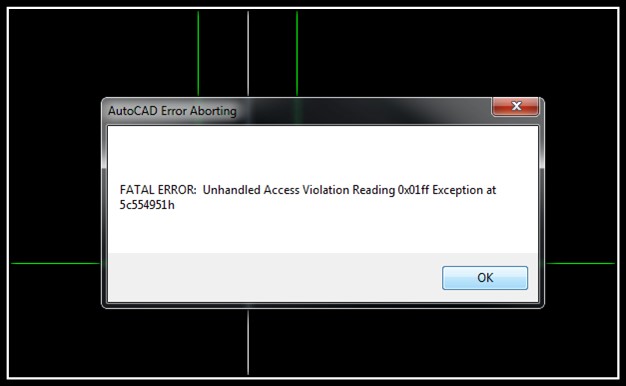 Fatal error unhandled access violation reading. Фатальная ошибка Автокад. Фатальная ошибка AUTOCAD unhandled. Unhandled exception. Фатальная ошибка unhandled access Violation writing.