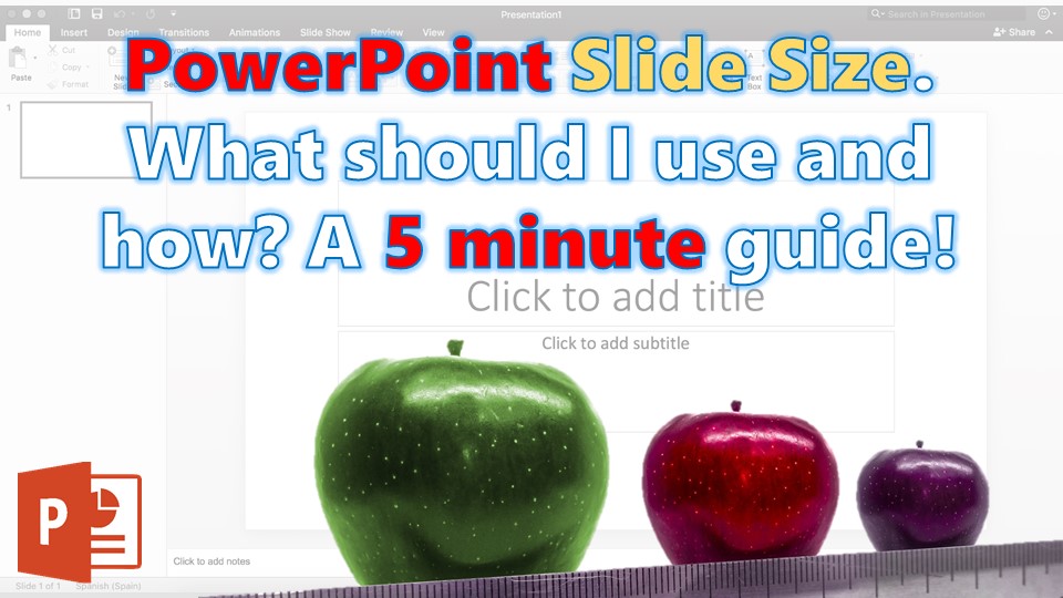 Change slide size PowerPoint