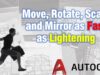 Move, Rotate, Scale and Mirror as Fast as Lightening in AutoCAD!