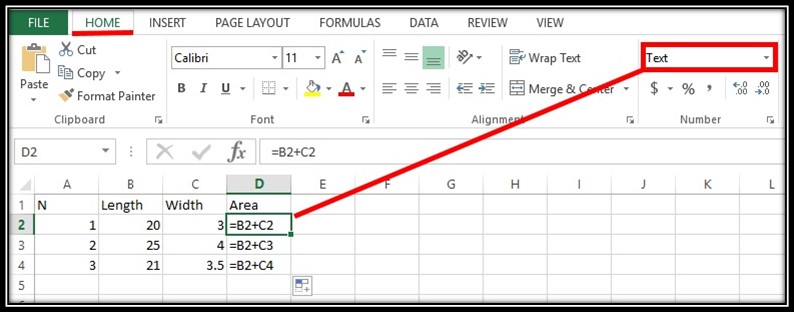 Excel is not updating formulas