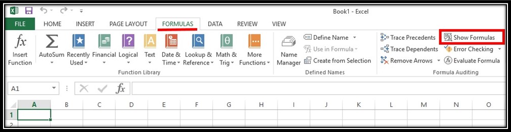 Excel is showing formulas