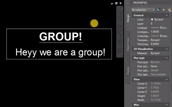 How and when to create Groups in AutoCAD