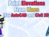 Point Elevations From Lines (AutoCAD and AutoCAD Civil 3D Methods!)