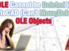 OLE Cannot be Deleted in AutoCAD (Can’t Move/Delete OLE Objects)