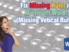 Fix Missing Ruler in Microsoft Word! (Missing Vertical Ruler)