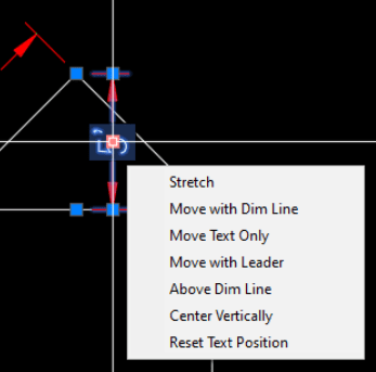 Dimension Text grip options