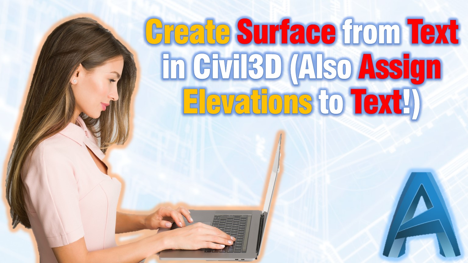 Assign Elevation to Text Automatically Civil 3d