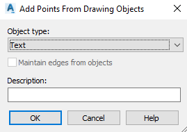 Add text to surface Civil 3d