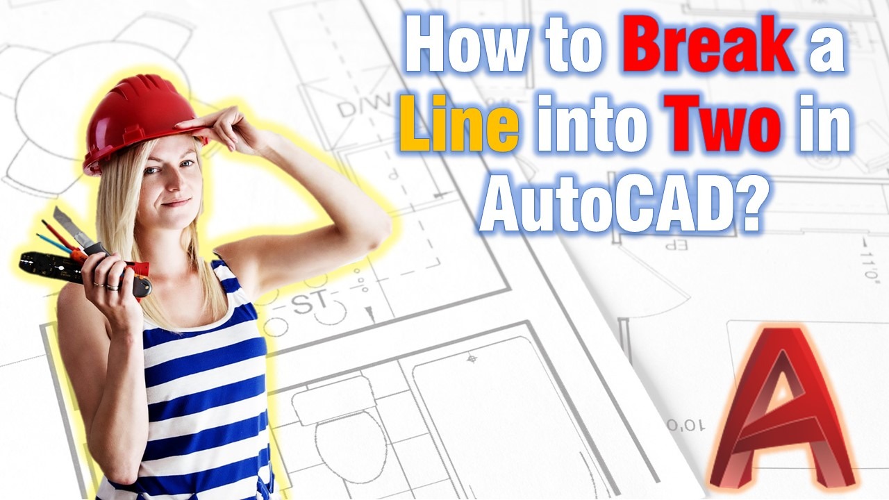 How to break line into two AUTOCAD