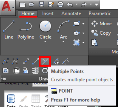 add multiple points in autocad