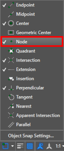 select points in autoCAD