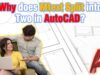 Why does Mtext Split into Two in AutoCAD?