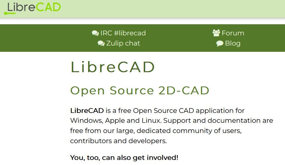 AutoCAD free alternative 2d CAD sofrware LibreCAD