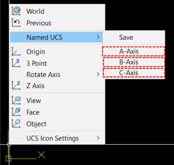 load pre-saved ucs in autocad
