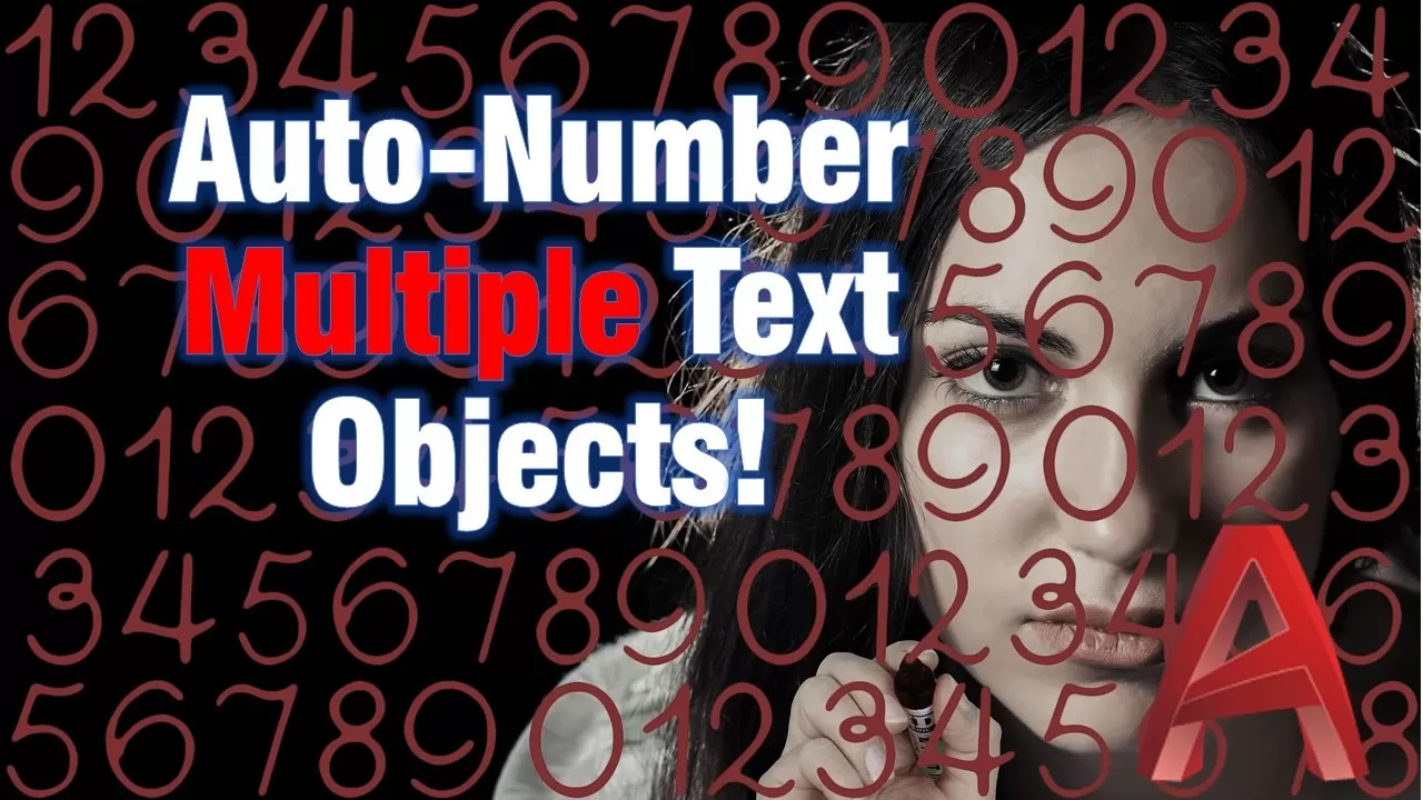 Auto-number multiple text objects with one command!