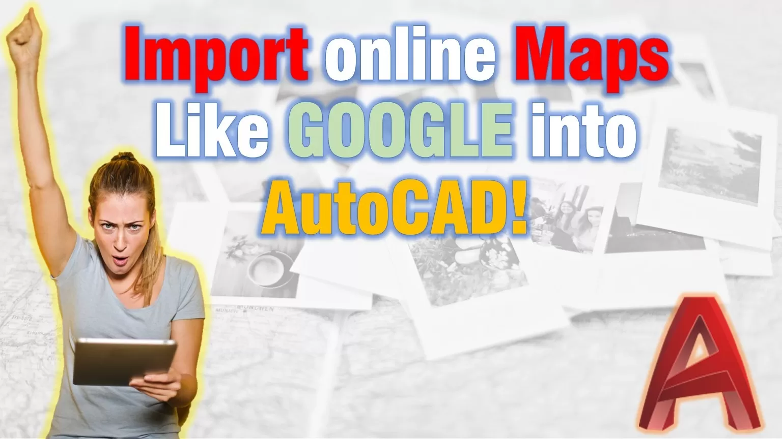 Import online maps into AutoCAD